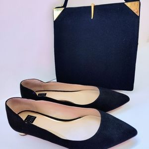 WHITE HOUSE BLACK MARKET SUEDE BALLET FLATS